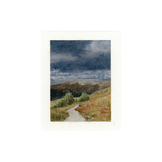 <span class="imgtitle">To the Great Divide</span> </br> 1.5" x 2" - Oil on Paper